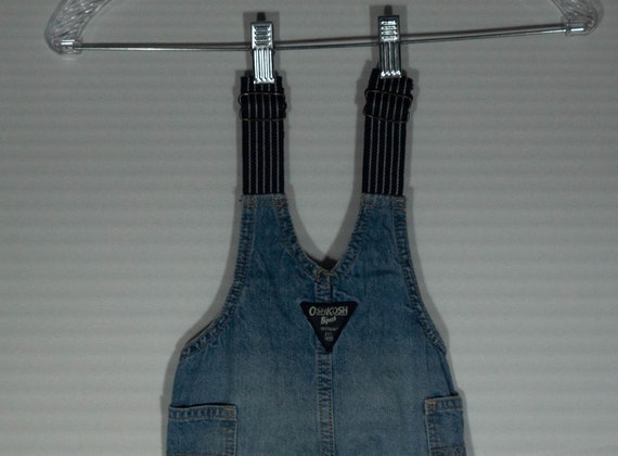 Baby Carhartt Overalls Shorts Blue Jean Patches D… - image 7