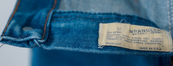 1970's Wrangler's Jeans Vintage Western Bootcut M… - image 9