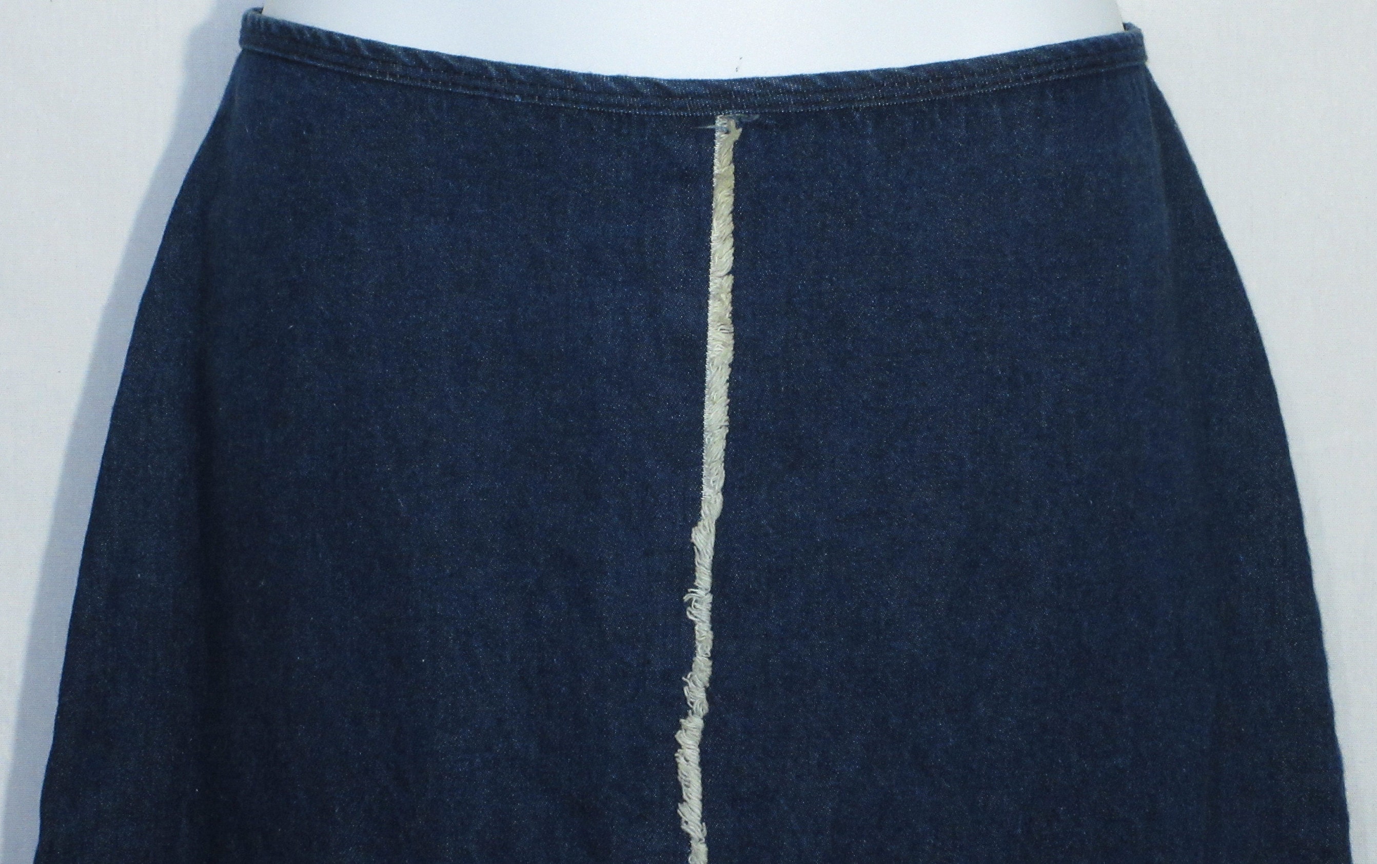 1980s jean skirt