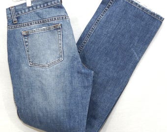 Vintage J.Crew-jeans: jaren 90 rechte pijpen met knoopsluiting - maat 4
