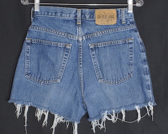 Vintage Shorts Gap Jeans Cutoffs Made in USA Women's Size 8 , 28" Waist