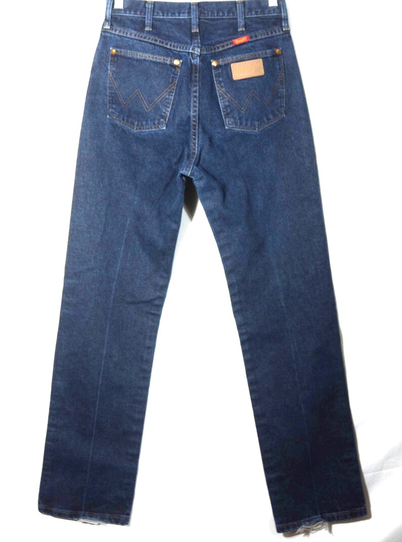 Vintage Western Jeans Tillverkade i USA Wranglers Bootcut - Storlek 9 (28 x 32) bild 8
