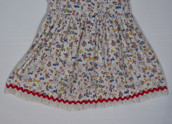 Vintage Handmade Girls Dress, 50s Rockabilly Styl… - image 8