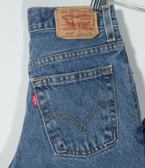 Vintage Kids Jeans Levi's 550 Red Tab Denim - Siz… - image 10