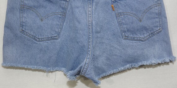 Vintage Levi's Jean Shorts 550 Orange Tab 80s Cut… - image 8