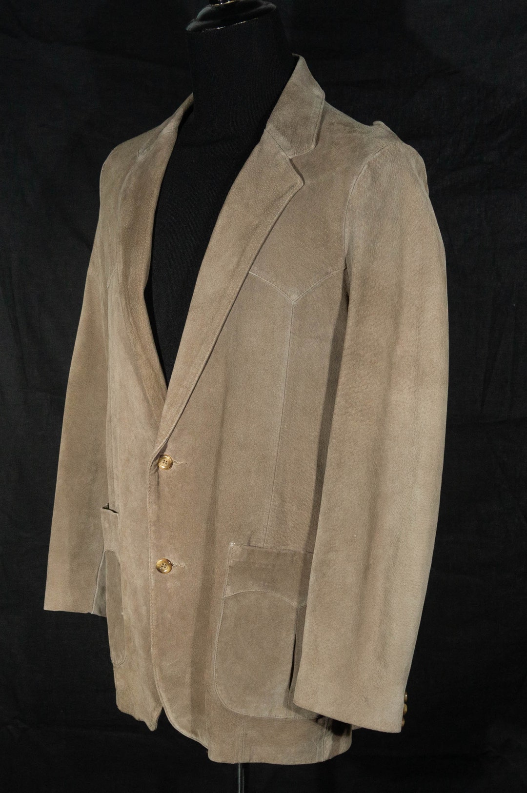 70's Leather Blazer