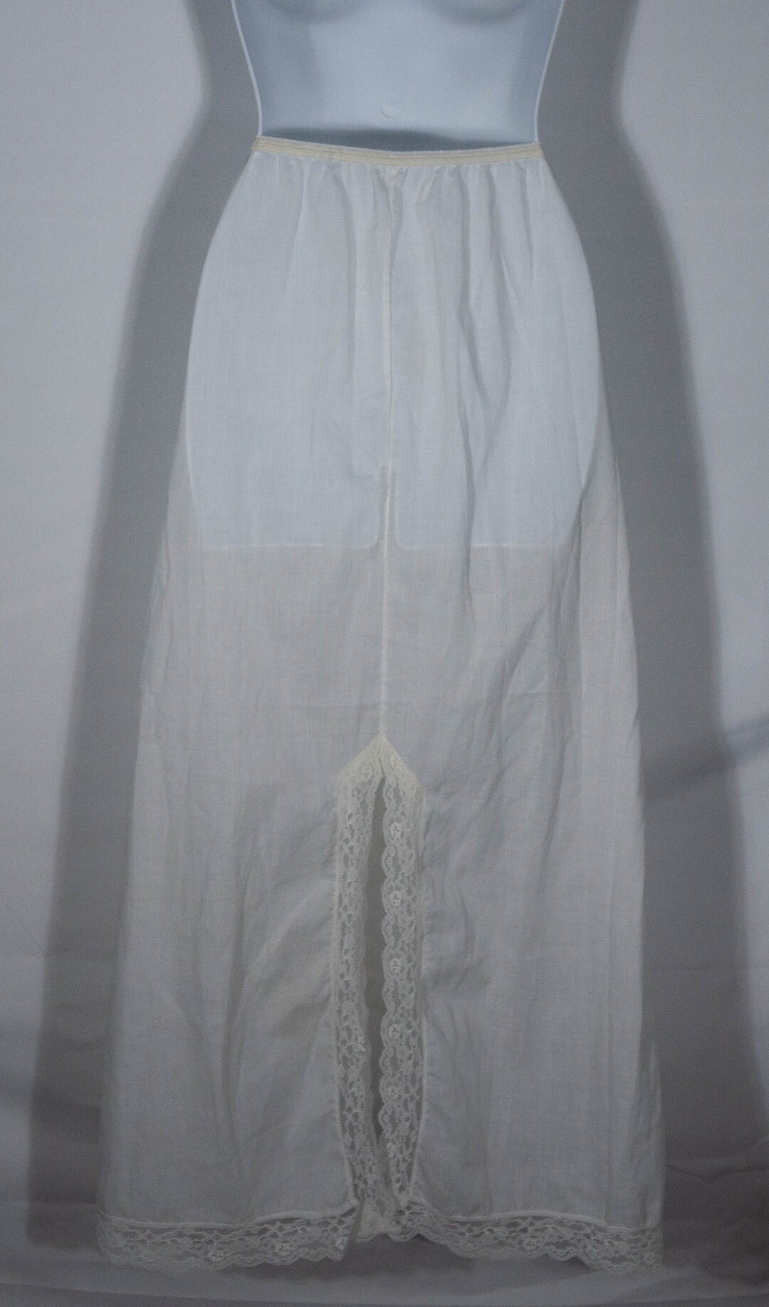 Vintage Slip Maxi Half Slip shirey Label of Greenville, Texas Cotton