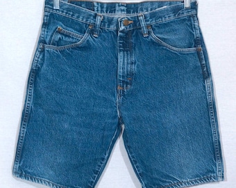 Vintage Wrangler Denim Shorts: 90s Urban Style Size 33x9