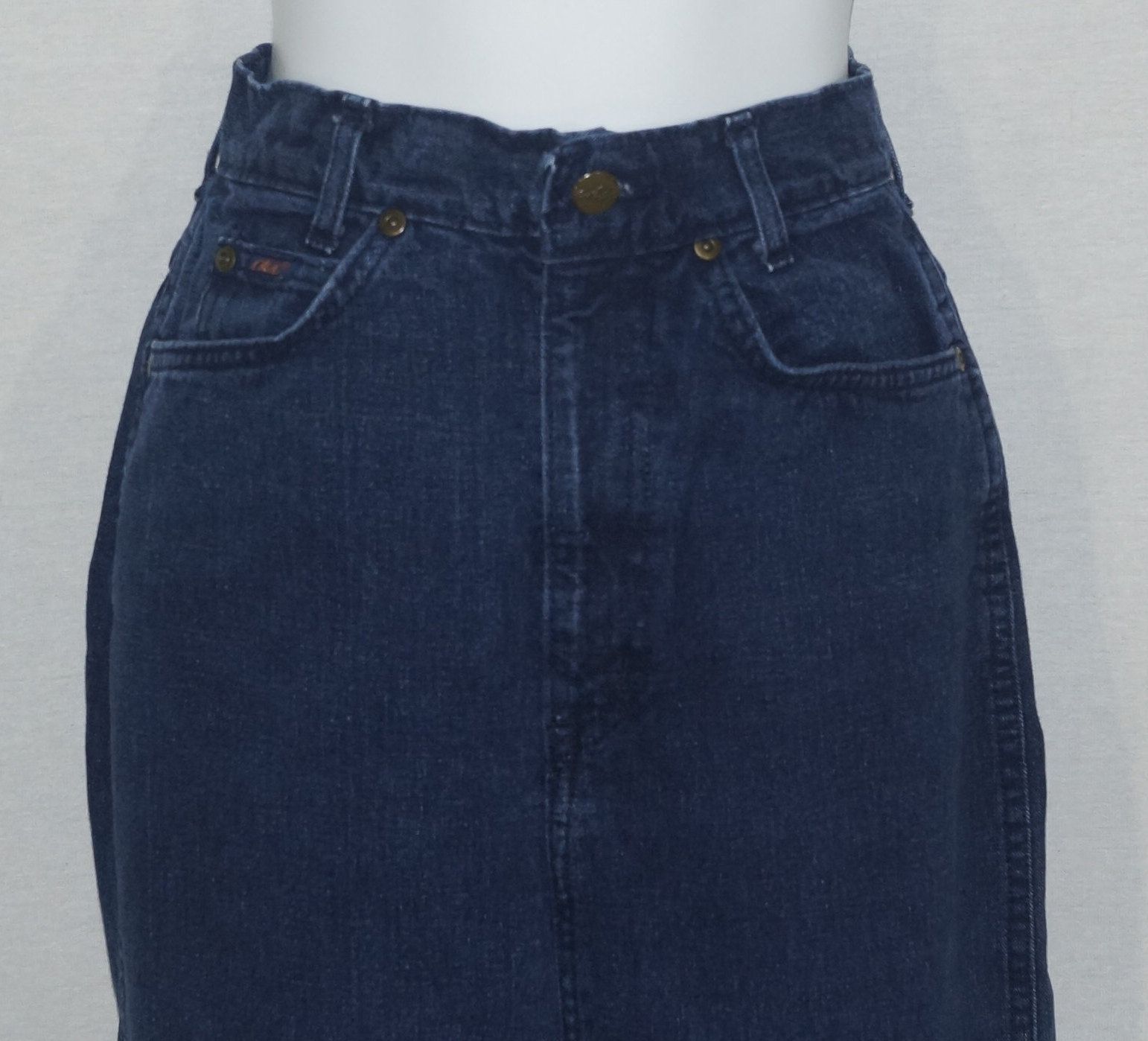 1980s jean skirt
