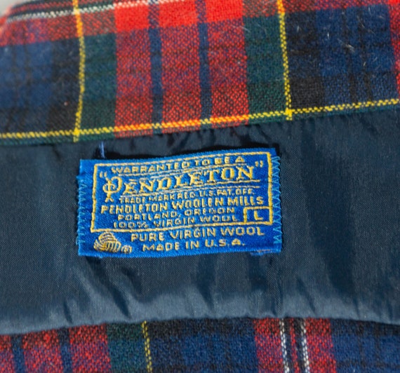 Vintage Pendleton Shirt Pure Virgin Wool Top 70s … - image 6