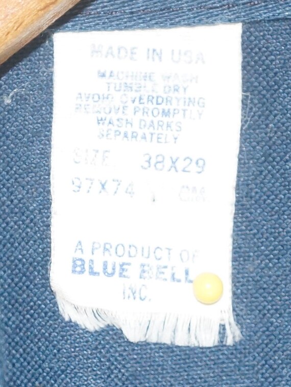70s Coveralls Vintage Made in USA Blue Bell Label… - image 10