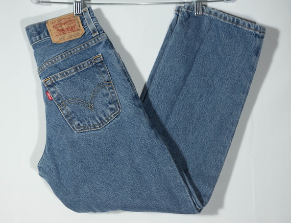 Vintage Kids Jeans Levi's 550 Red Tab Denim - Siz… - image 1