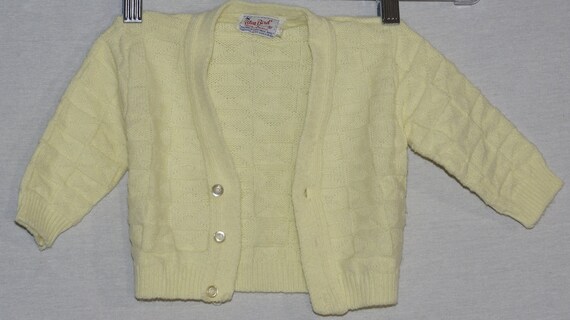 1950's Baby Cardigan Vintage Bluebird Original Kni