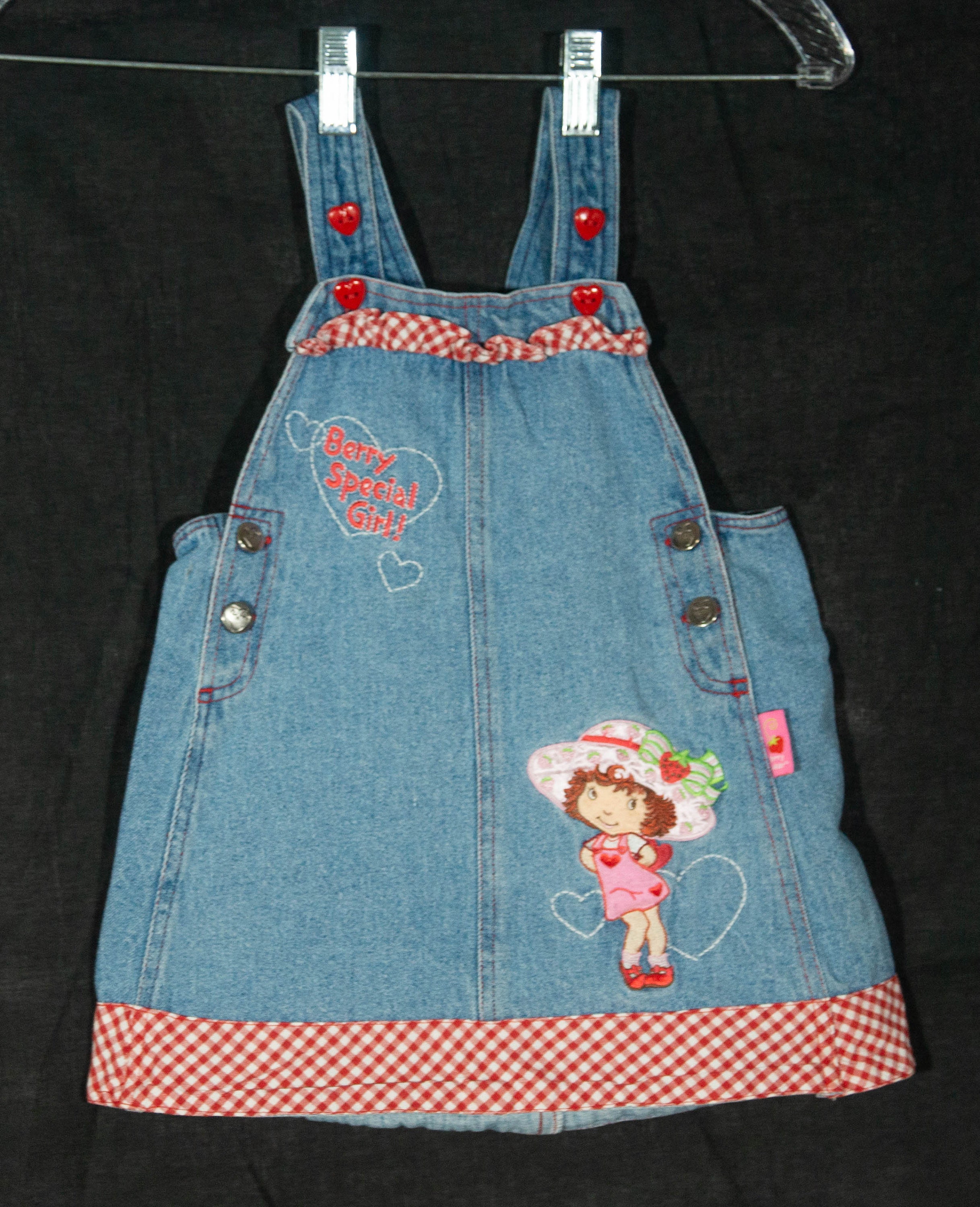 Strawberry Shortcake Girls Jean Dress Vintage 80s Jumper Overalls Cut -  Toddler Kids Size 24M / 2T - RARE FIND COLLECTIBLE - Etsy
