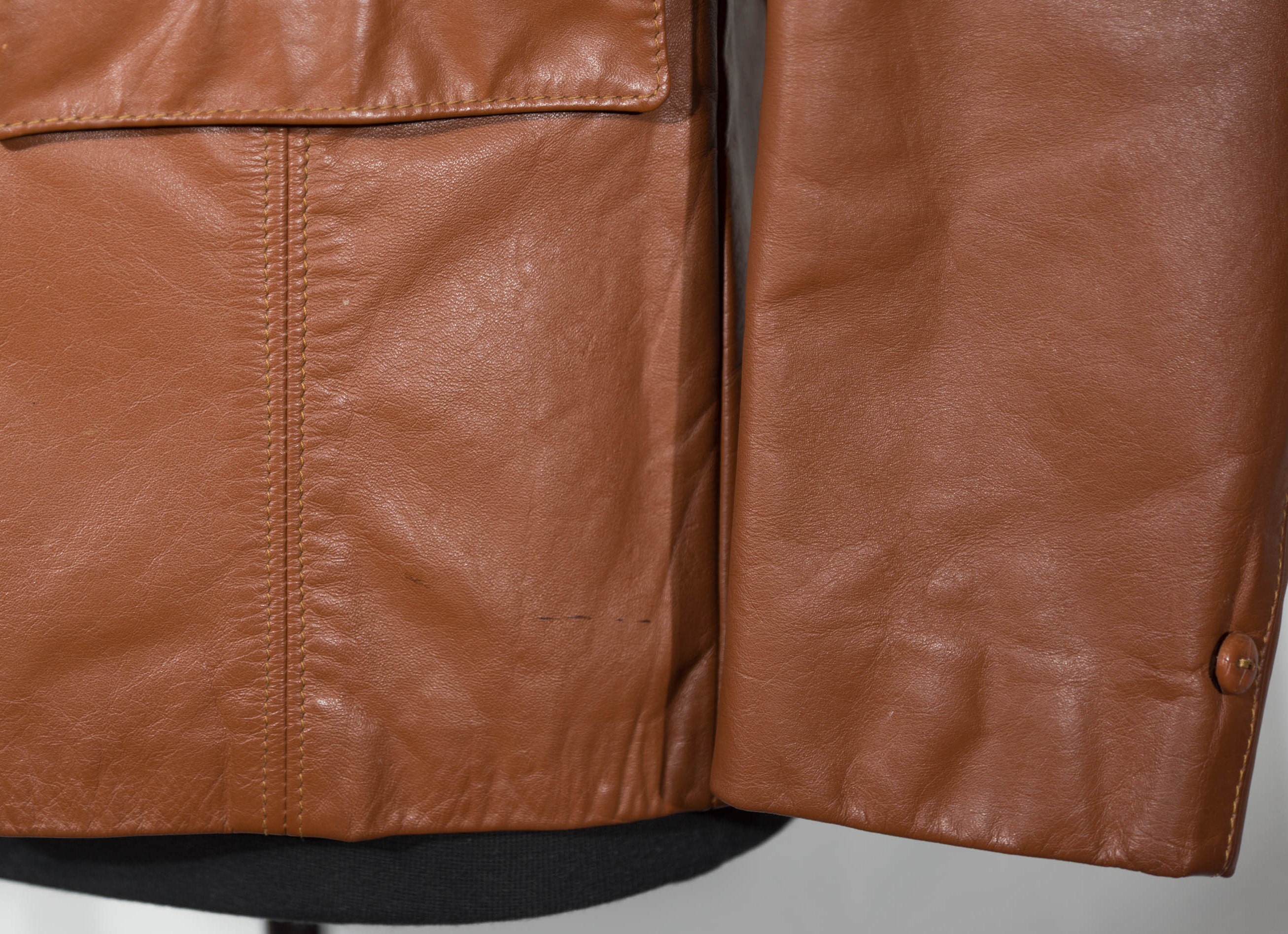 Vintage Leather Coat 70's Jacket the Leather Shop Made in Vintage Leather Coat 70's Jacket the Leather Shop Made in