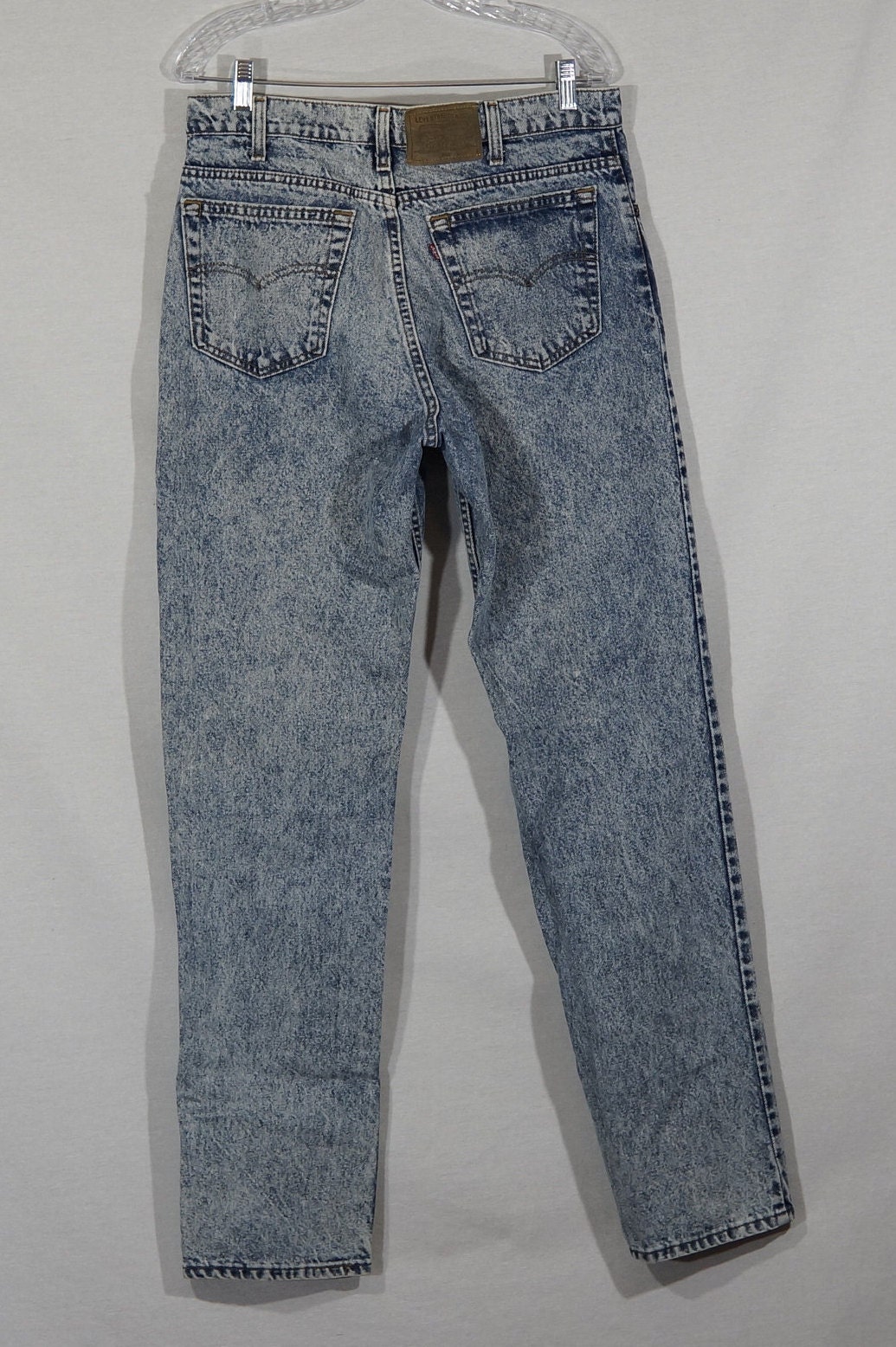 1980's 540 Levi's Vintage Jeans Levi Red Tab Acid Washed Made in USA 34 x 33