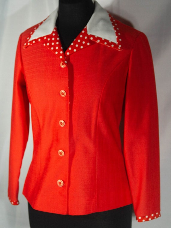 70s Jacket Top Vintage Jo Lester Blazer Shirt Win… - image 1