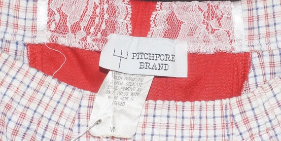 Vintage Square Dance Skirt 80s "Pitchfork" Label … - image 7