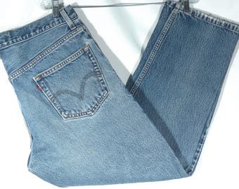Vintage Levi's jeans met rechte pijpen 505, maat 36 x 29 inch