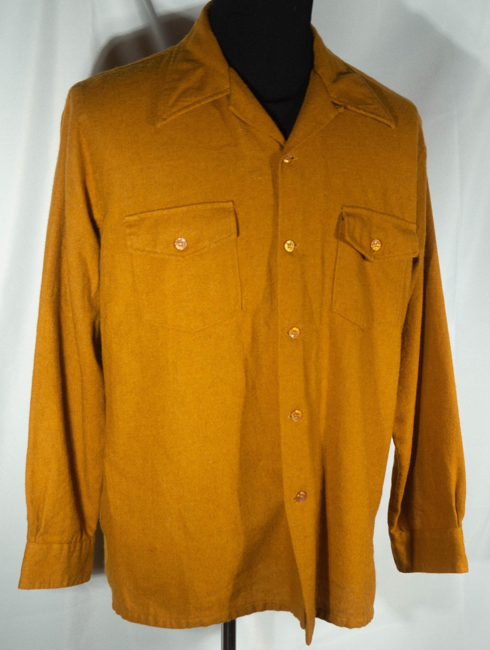 トップス KINGS ROAD WOOL SHIRT / 70S Vintage 70s Sears Kings Road CPO Red Plaid Wool Flannel