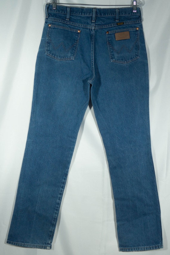 Vintage Wranglers 80s Made in USA Jeans Western B… - image 2