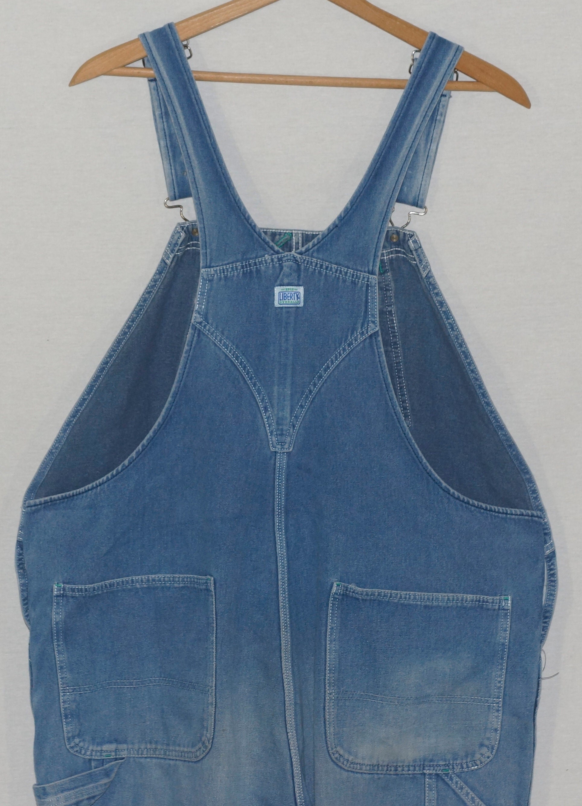 Vintage Liberty Overalls 80s Dungarees Denim Farmer Artist Etsy UK