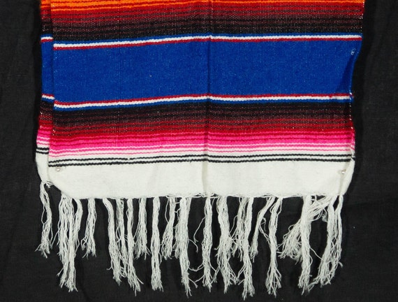 Southwestern Serape Poncho Vintage Vaquero Cowboy… - image 5