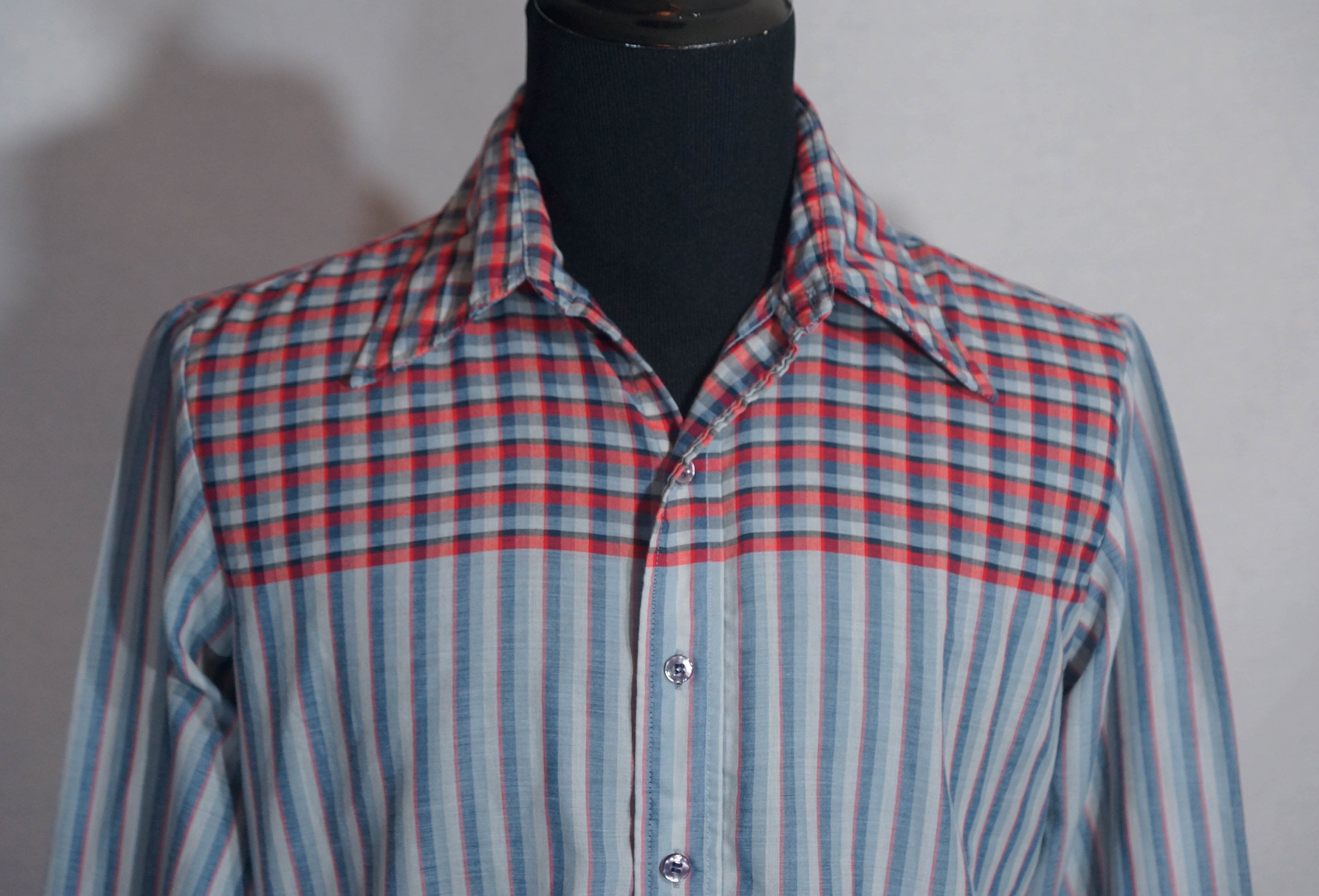 70s Shirt Vintage Top Button Down hutspah Label 