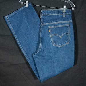 Vintage Levi's Jeans Made in USA Levis Orange Tab Trendy 517 Cut 90's (1997) Label Straight Leg Bootcut Hem Zipper Fly - Men's Size 37 x 32