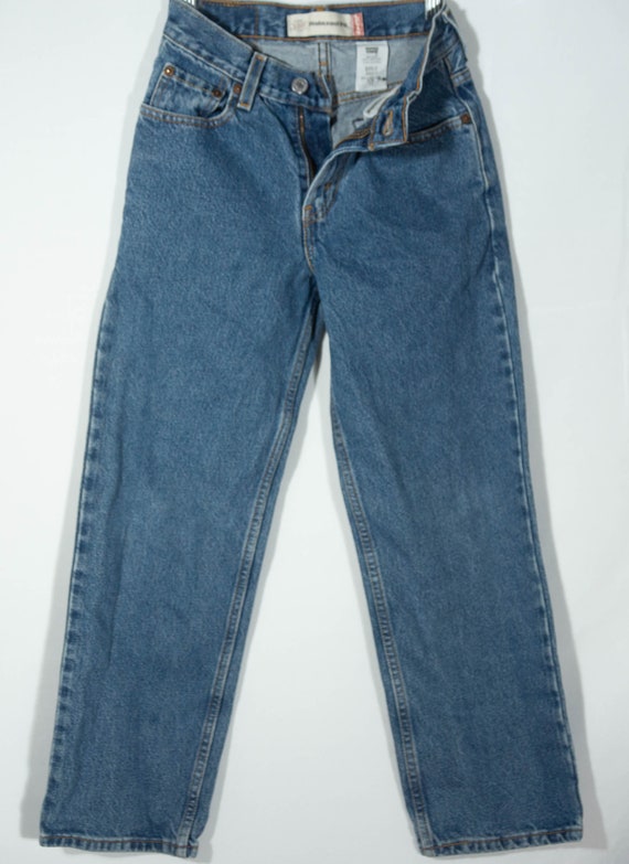 Vintage Kids Jeans Levi's 550 Red Tab Denim - Siz… - image 4