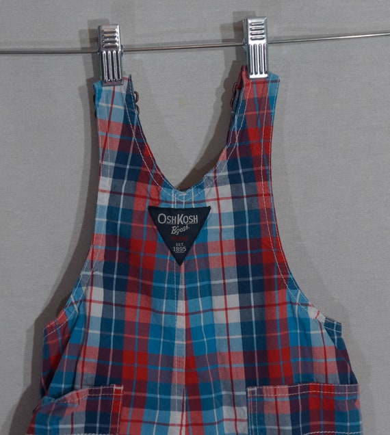 OshKosh Overalls Shorts Baby Shortalls Plaid - Ne… - image 5