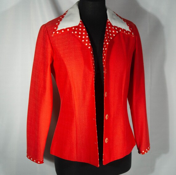 70s Jacket Top Vintage Jo Lester Blazer Shirt Win… - image 4