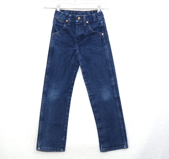 Vintage Wrangler Kids Jeans: 80s Western Denim Pants, Size 7