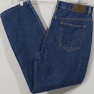 Vintage Designer Jeans Ralph Lauren Jeans 90&#39;s Straight Leg 90s Collectible Quality Cotton Denim Women&#39;s Size 10 , 33&quot; Waist  , 29&quot; Inseam