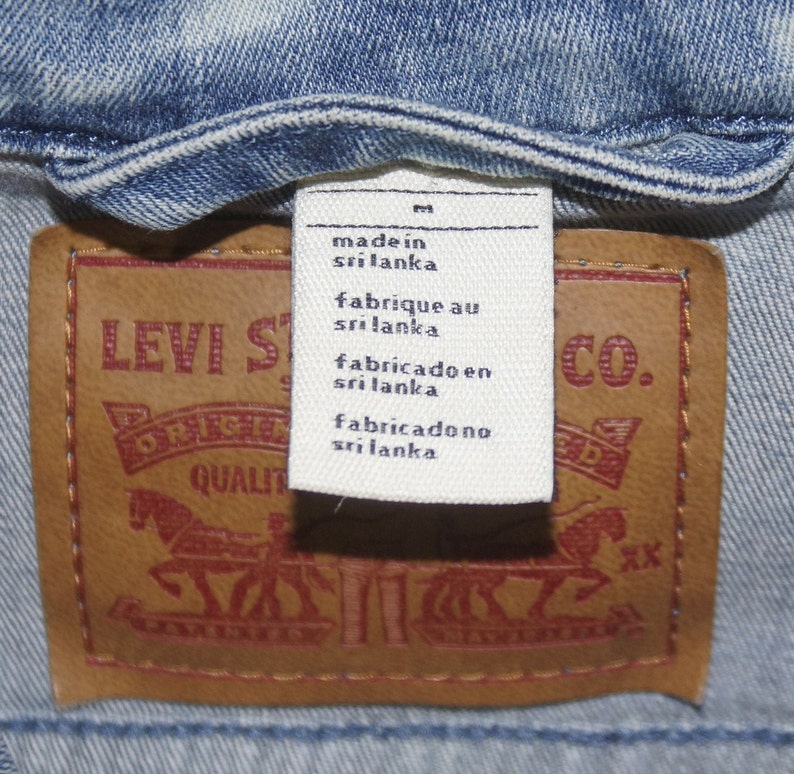 Levi's Jean Jacket Y2K Denim Coat Bleach Washed Levi Etsy