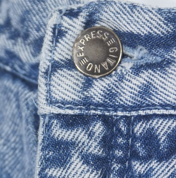 Vintage Jean Shorts Gitano Express Acid Wash Cut … - image 9