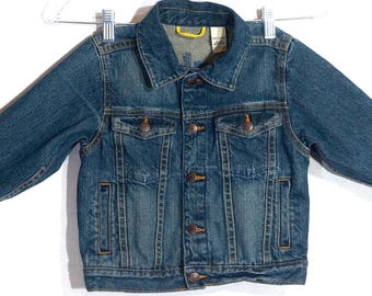 OshKosh B'gosh Toddler Jean Jacket Size 4, Classic Denim Snap Coat