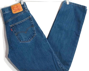 Vintage Levi's-jeans: Y2K 550 Red Tab Denim, maat 32 x 35
