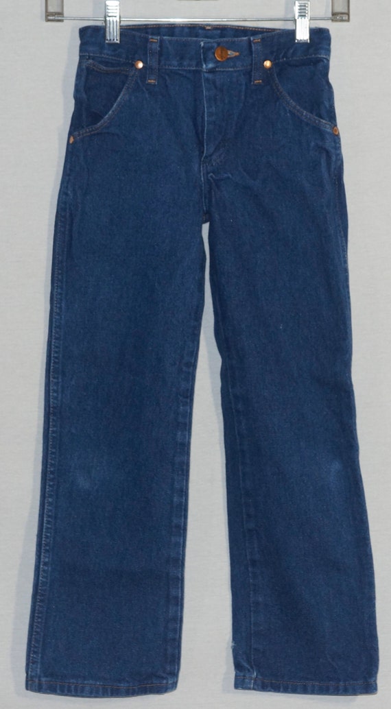 1980's Kids Jeans Vintage Wrangler's Western Deni… - image 2