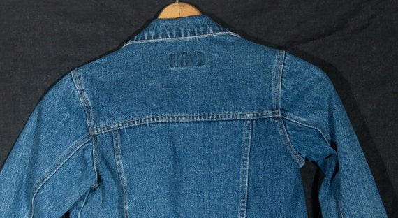 Vintage Kids Jean Jacket 80s Squeeze Denim Coat -… - image 8