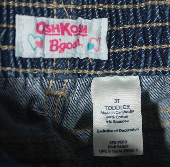 Kids OshKosh Jeans Vintage Toddler Flared Leg Cot… - image 9