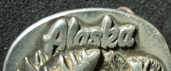 Moose Vintage Alaska Belt Buckle 90s- Great 'Nort… - image 3