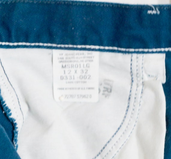 Vintage Women's Wranglers Jeans Dark Teal Blue 80… - image 9