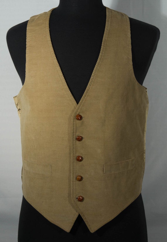 1980's Levi's Vest Vintage Levi Strauss Corduroy M