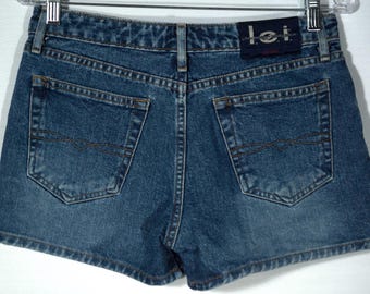90s LEI Denim Jean Shorts: Vintage Cotton Shorties, Women's Size 5
