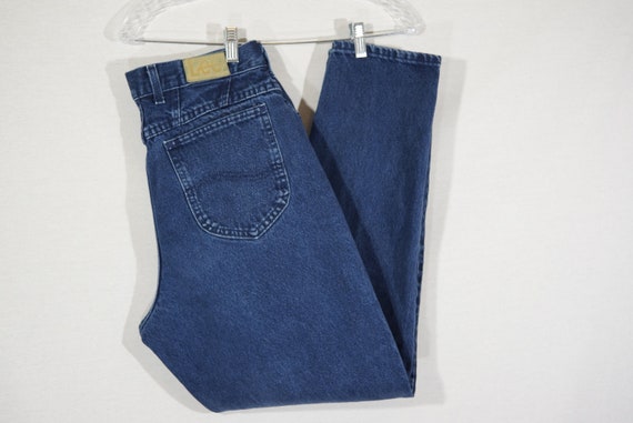 Vintage Lee Jeans Made in USA Mom Jeans 80s High … - image 1