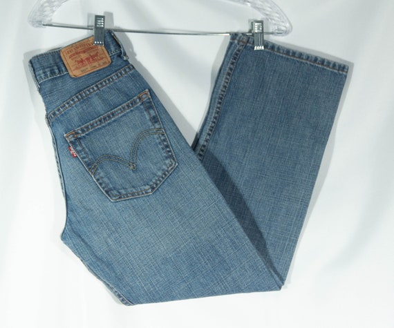 Vintage Kids Jeans Levi's 550 Red Tab Denim - Siz… - image 1