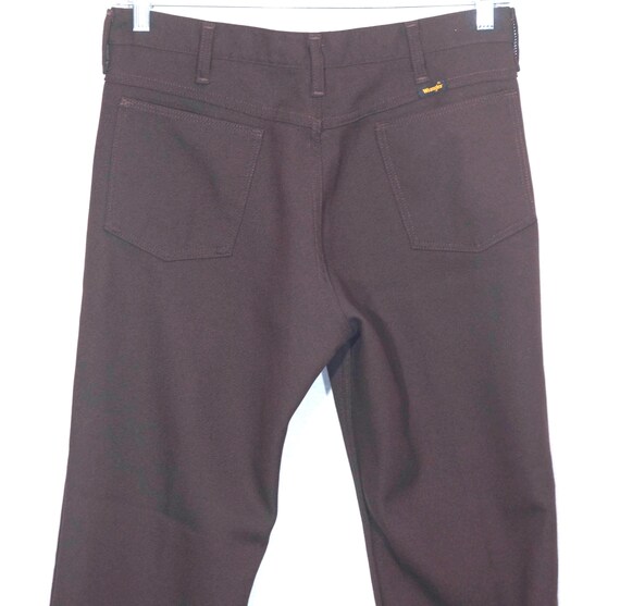 Vintage 70s Wrangler Western Pants: Brown Bootcut… - image 5