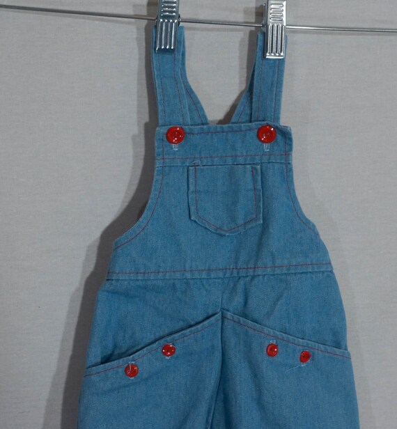 70s Baby Overalls Vintage Hand Made Romper Hand Sewn,… Gem