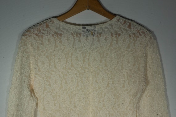 Vintage Lace Top See Through Brocade Lace Lingeri… - image 4